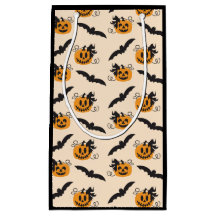 Kürbis und Bat Kürbislaterne Orange Black