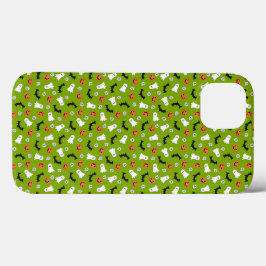 Kürbis und Fledermäuse, grün Case-Mate iPhone Hülle
