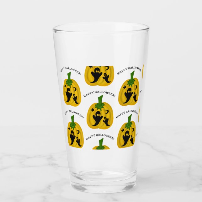 Kürbis und Geister Glas (Vorderseite)