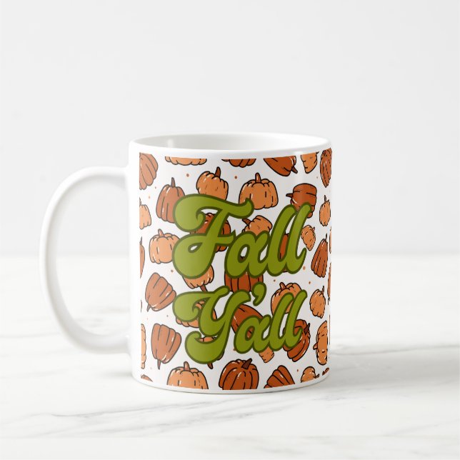 Kürbis und grüner Kürbis Kaffeetasse (Links)