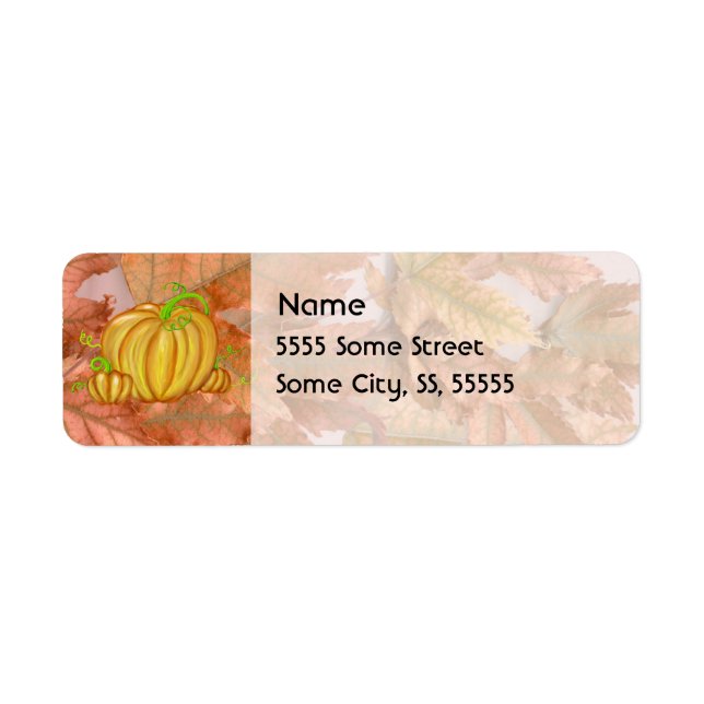 Kürbis und Herbstlaub (Vorne)