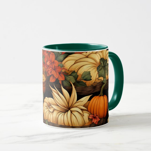Kürbis und mehr, Herbst, Tasse (VorderseiteRechts)