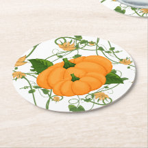 Kürbis und Reben Halloween-Erntedank