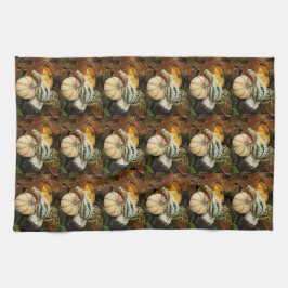 Kürbis und Squash Stillleben Muster Geschirrtuch