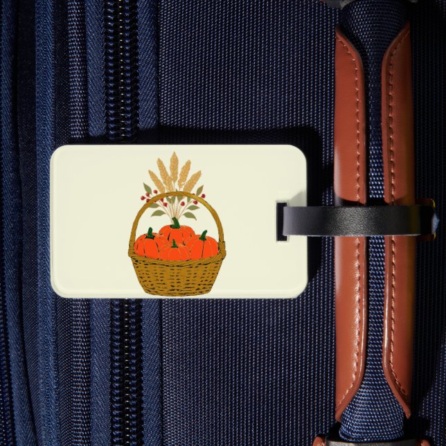 ✈️ **Kürbis- und Weizenkorb-Gepäckanhänger Gepäckanhänger (Rückseite Insitu 2)