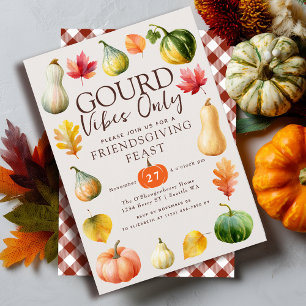 Kürbis-Vibes-Only-Aquarell-Herbst-Thanksgiving Einladung