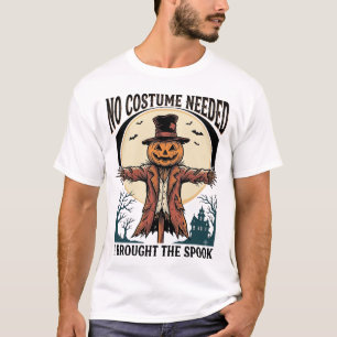 Kürbis-Vogelscheuchen-Shirt für gruseligen Kostüm- T-Shirt