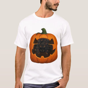Kürbis voller Kätzchen - Süße schwarze Katze Hallo T-Shirt