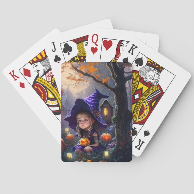 Kürbis/whimsical/Halloween/Cartoon Spielkarten (Rückseite)