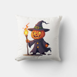 Kürbis-Zauberer � Magisches Halloween-Zauberer-Shi Kissen