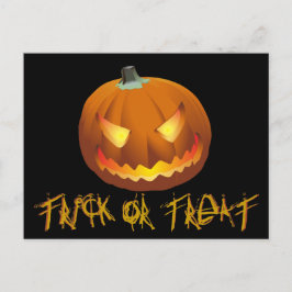 Kürbis zu Halloween 6 Feiertagspostkarte