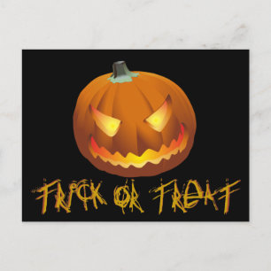 Kürbis zu Halloween 6 Feiertagspostkarte