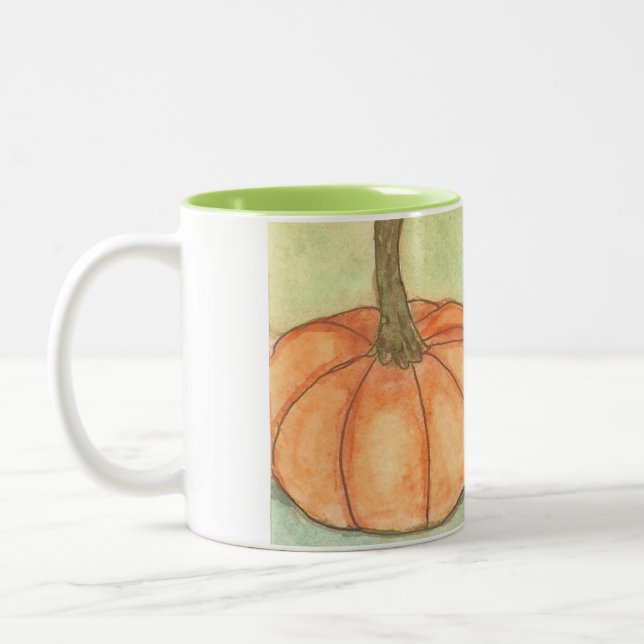 Kürbis Zweifarbige Tasse (Links)