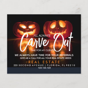 Kürbisbefassungen für echtes Anwesen Ankündigung Flyer