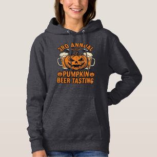 Kürbisbier-Verkostung Vintage-Halloween-Shirt-Desi Hoodie