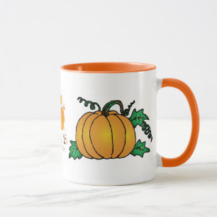 Kürbisblatt Herbst Natur Landschaften Jahreszeiten Tasse