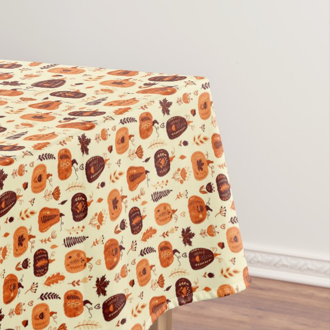 Kürbisblättertablette Tischdecke (Beispiel)