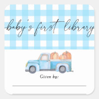 Kürbisblauer LKW - Die erste Bibliothek des Babys