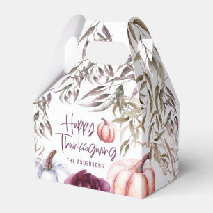 Kürbisblumenfall Erntedank Gastgeschenk Geschenkschachtel