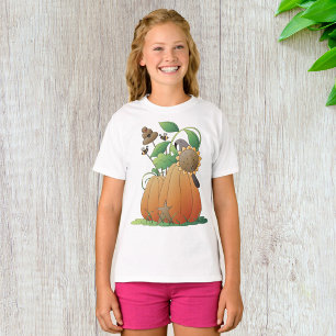 Kürbisblüten und Bienen T-Shirt