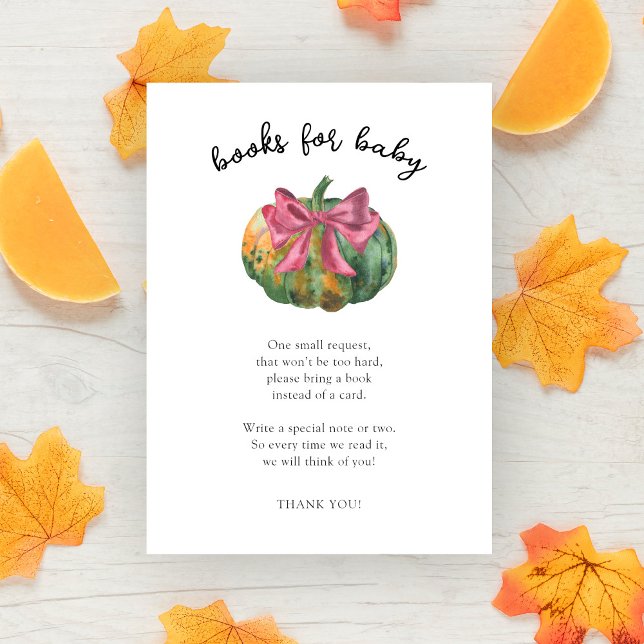 Kürbisbogenbücher für Säuglinge Begleitkarte (Von Creator hochgeladen)