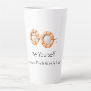 Kürbisbrille Sei du selbst Milchtasse