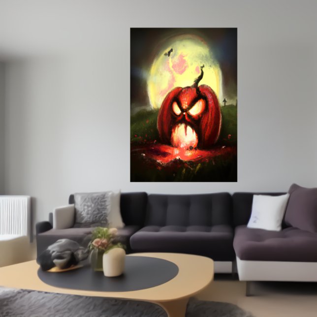 Kürbiscreme aus Horror | AI Art Poster (Von Creator hochgeladen)