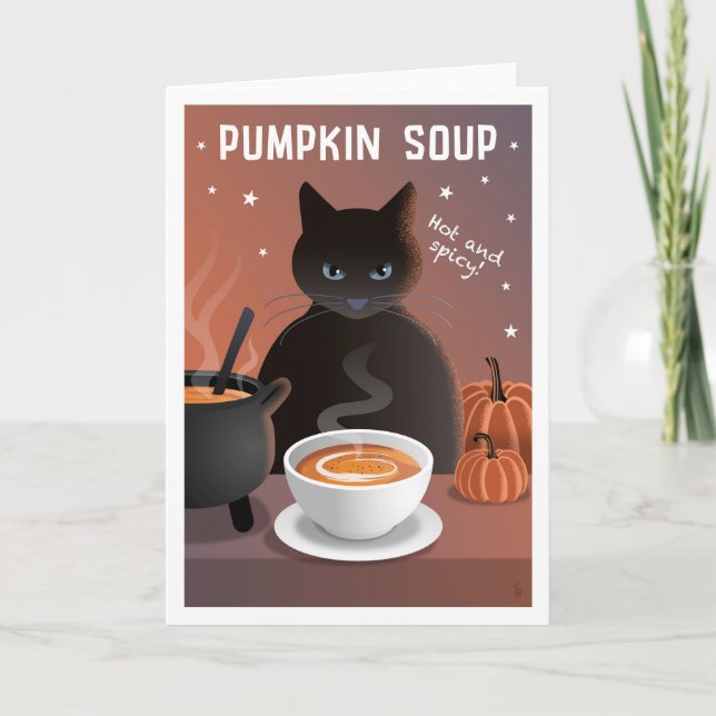 Kürbiscremesuppe Karte (Vorderseite)