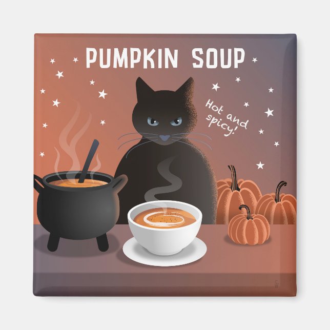Kürbiscremesuppe Magnet (Vorne)