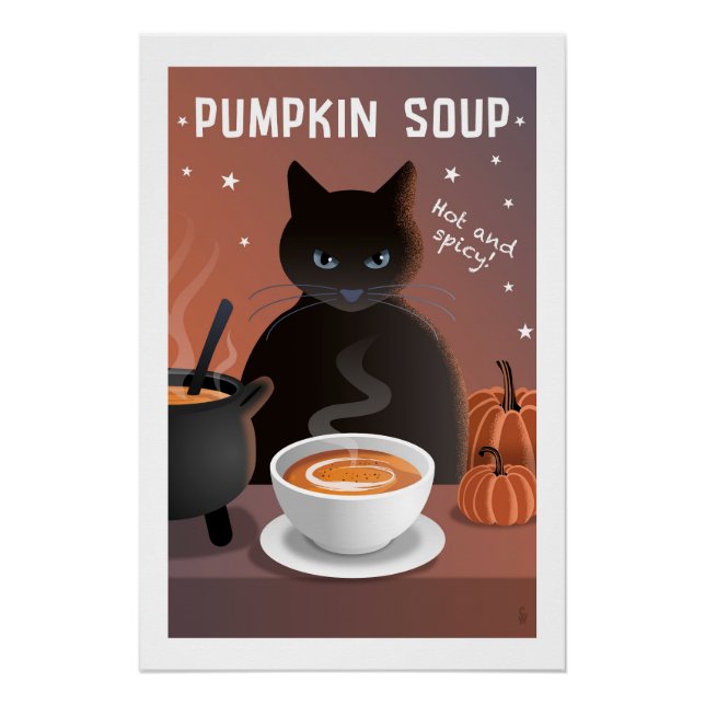 Kürbiscremesuppe Poster (Vorderseite)