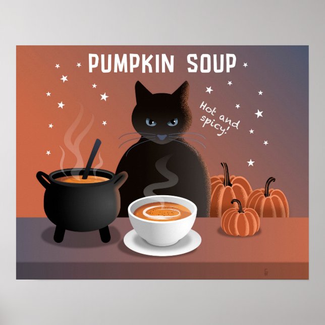 Kürbiscremesuppe Poster (Vorne)