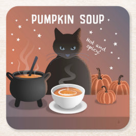 Kürbiscremesuppe Rechteckiger Pappuntersetzer
