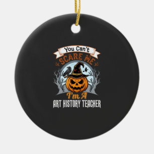 Kürbisdesign für Halloween-Kunstgeschichte-Lehrer Keramik Ornament