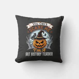 Kürbisdesign für Halloween-Kunstgeschichte-Lehrer Kissen