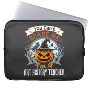 Kürbisdesign für Halloween-Kunstgeschichte-Lehrer Laptopschutzhülle