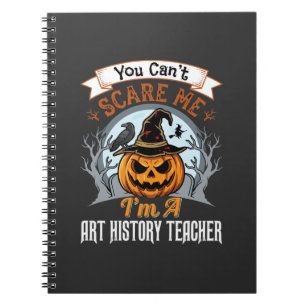 Kürbisdesign für Halloween-Kunstgeschichte-Lehrer Notizblock