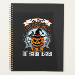 Kürbisdesign für Halloween-Kunstgeschichte-Lehrer Planer