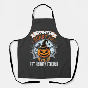Kürbisdesign für Halloween-Kunstgeschichte-Lehrer Schürze