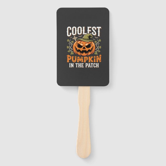 Kürbisdesign Halloween Patch Fächer (Vorderseite)