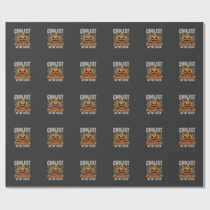 Kürbisdesign Halloween Patch Geschenkpapier