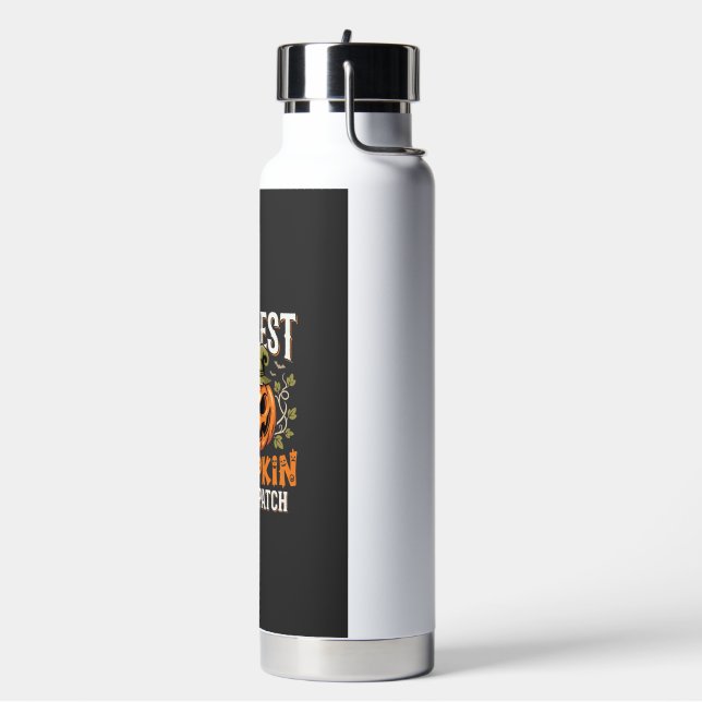 Kürbisdesign Halloween Patch Trinkflasche (Links)
