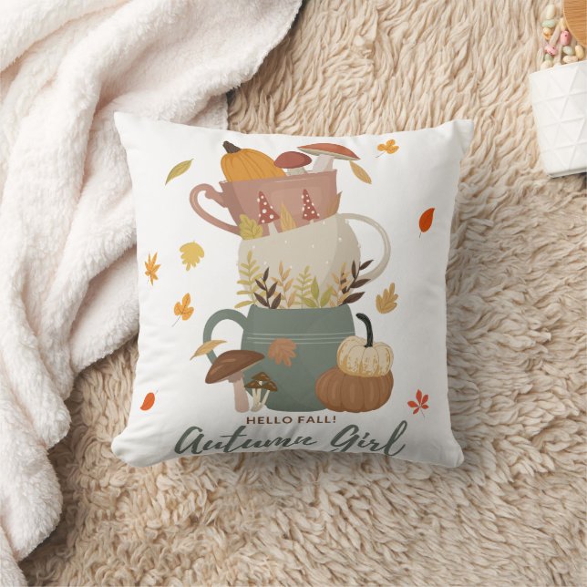 Kürbisdesign im Herbst Kissen (Decke)