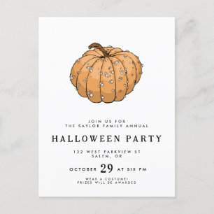 Kürbisdesign Postkarte