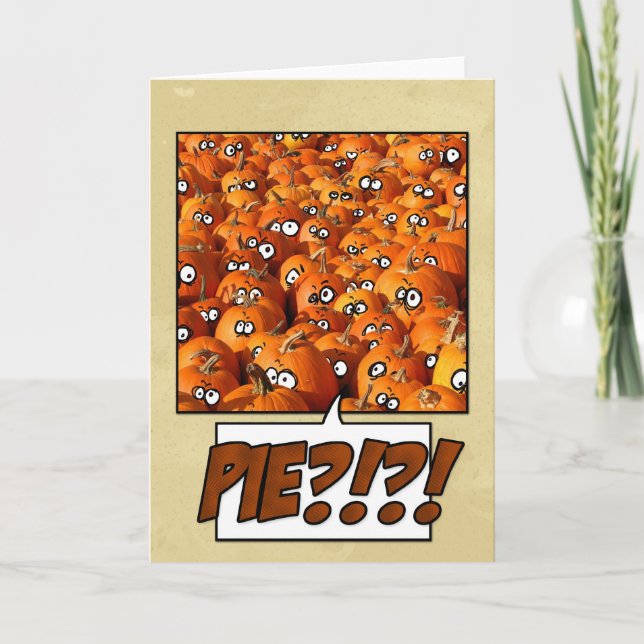 Kürbise Feiertagskarte (Vorderseite)