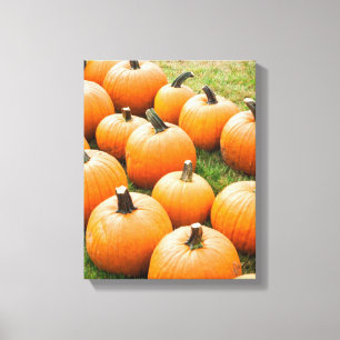 Kürbise für Verkauf am Markt eines Bauern Leinwanddruck