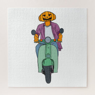 Kürbisfahrer auf Minter Roller Puzzle