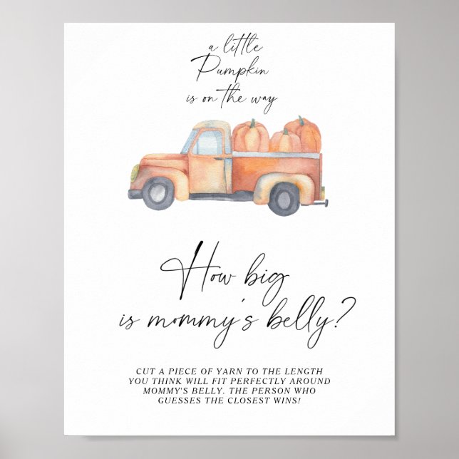 Kürbisfahrzeug - wie groß ist das Bauchspiel der M Poster (Vorne)