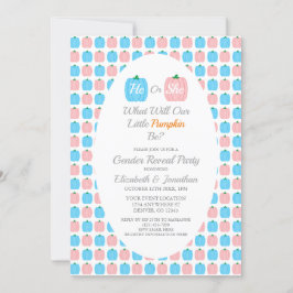 Kürbisfall-Genderoffenbarung Einladung