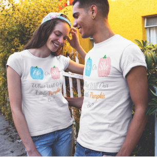Kürbisfall-Genderoffenbarung T-Shirt