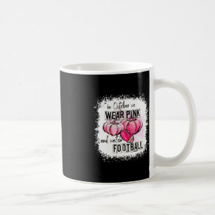 Kürbisfallen im Oktober tragen wir Pink und beobac Kaffeetasse